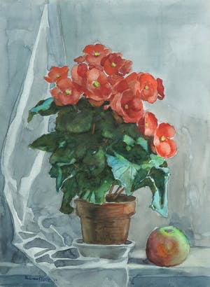 Paul van Eeden - Aquarel, Stilleven - Ingelijst kopen? Bied vanaf 70!