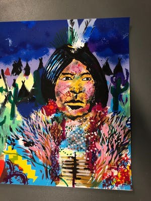 Espen Hagen - Espen Greger Hagen - Indians - gesigneerde zeefdruk op papier kopen? Bied vanaf 100!