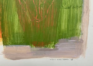 Kees Admiraal - gemengde techniek op papier - 'Abstracte portretstudie I' - 1998 (UNIEK WERK) kopen? Bied vanaf 75!