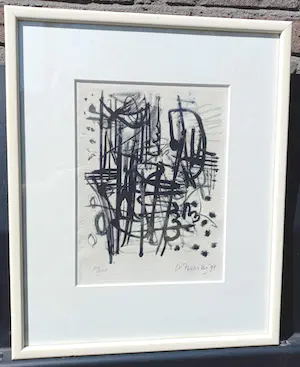 Corneille - Compositie, zeefdruk (mooi ingelijst) kopen? Bied vanaf 150!
