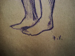 Jean Veber - Frankrijk omstreeks 1900 Pastel - naakte jongen/studie van paard - gesigneerd kopen? Bied vanaf 48!