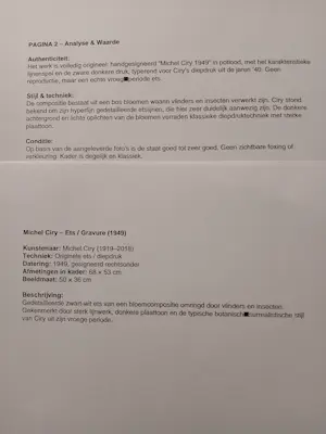 Michel Ciry - Bloemencompositie kopen? Bied vanaf 220!