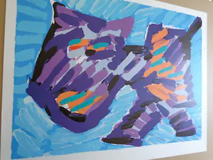 Karel Appel - HAPPY CAT / KLEURLITHOGRAFIE / 64x82cm kopen? Bied vanaf 65!