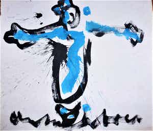 Anton Heyboer - Swingende crucifix verkocht voor € 175!