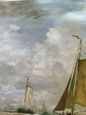 Hendrik Willem Mesdag - Zeilboot Scheveningen 96 affiche plus boek Magisch Panorama Mesdag kaufen? Bieten Sie von 35!