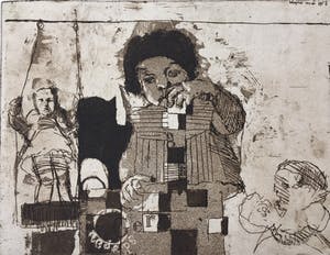 Simon Koene - Spelende kinderen (blokken bouwen) kopen? Bied vanaf 25!