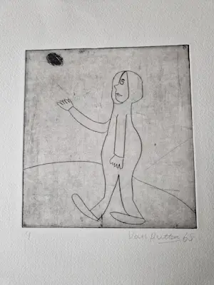 Theodoor Herbert van Putten - Leuke - in zeer kleine oplage gemaakte serie van 6 Etsen "Maanreis" kopen? Bied vanaf 35!