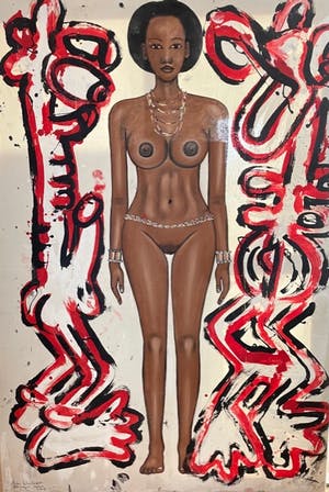 Peter Klashorst - African Lady kopen? Bied vanaf 375!