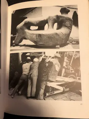 Buy Henry Moore - wood sculpture? Bid from 33!
