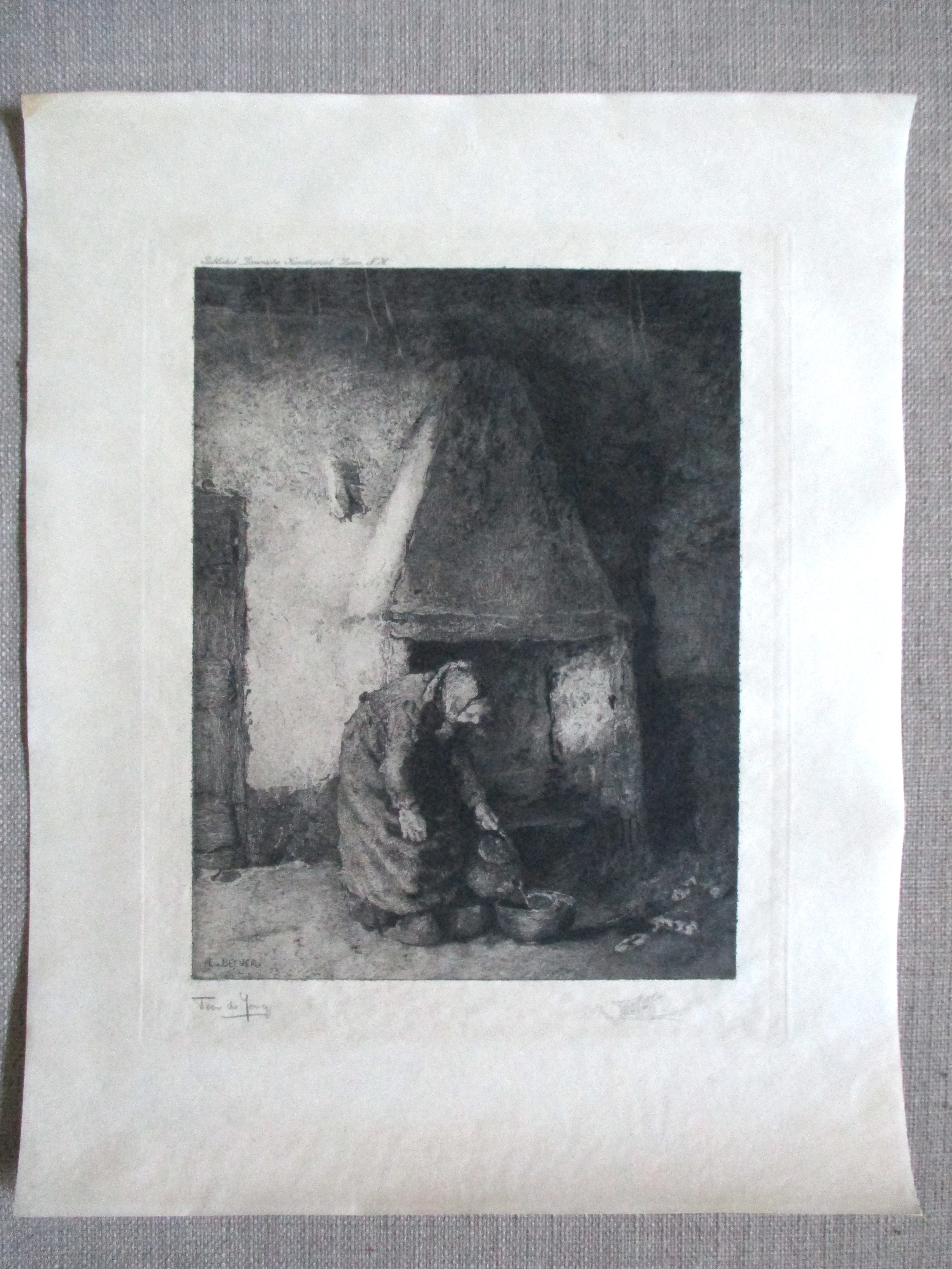 Toon de Jong - Gravure  kopen? Bied vanaf 20!