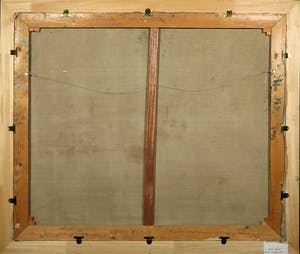 Henk Pieter Pander - Olieverf op doek, Haven Lauwerszeewerken - Ingelijst (Groot) kopen? Bied vanaf 400!