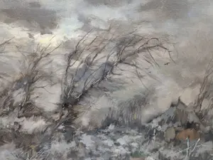 Theodorus van Oorschot - Boerderij in winters landschap kopen? Bied vanaf 65!