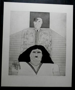 Kees Spermon - ets/aquatint: Permanent wave - 1968 kopen? Bied vanaf 1!