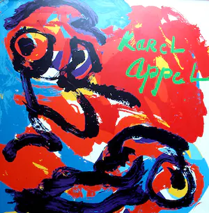 Karel Appel - Schilderskist met gesigneerd boek - 1977 kopen? Bied vanaf 450!