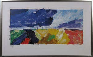 Jan Cremer - Zeefdruk, Paysage de Provence - Ingelijst (Groot) kopen? Bied vanaf 200!