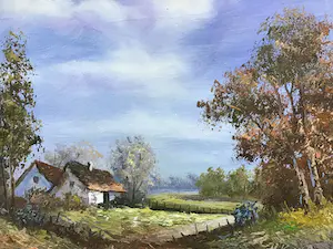 Henner Knauf - Landschapje kopen? Bied vanaf 1!