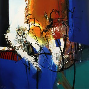 Peter Meijer - Zeefdruk op board, Zonder titel 3 - Ingelijst kopen? Bied vanaf 60!