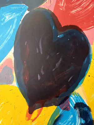 Jan Cremer - kleurrijke zeefdruk: tulpen - 1996 kopen? Bied vanaf 20!