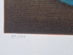 Jean Oosterlynck - Grote 1976 - kleurenlitho "BATEAUX A NUIT" met persoonl. opdracht kopen? Bied vanaf 41!