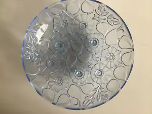 Niet of onleesbaar gesigneerd - Art Deco schaal met bloemen motief kopen? Bied vanaf 1!