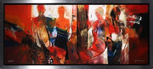 Peter Meijer - Zeefdruk op board, Zucht naar het westen - Ingelijst (Groot) kopen? Bied vanaf 70!