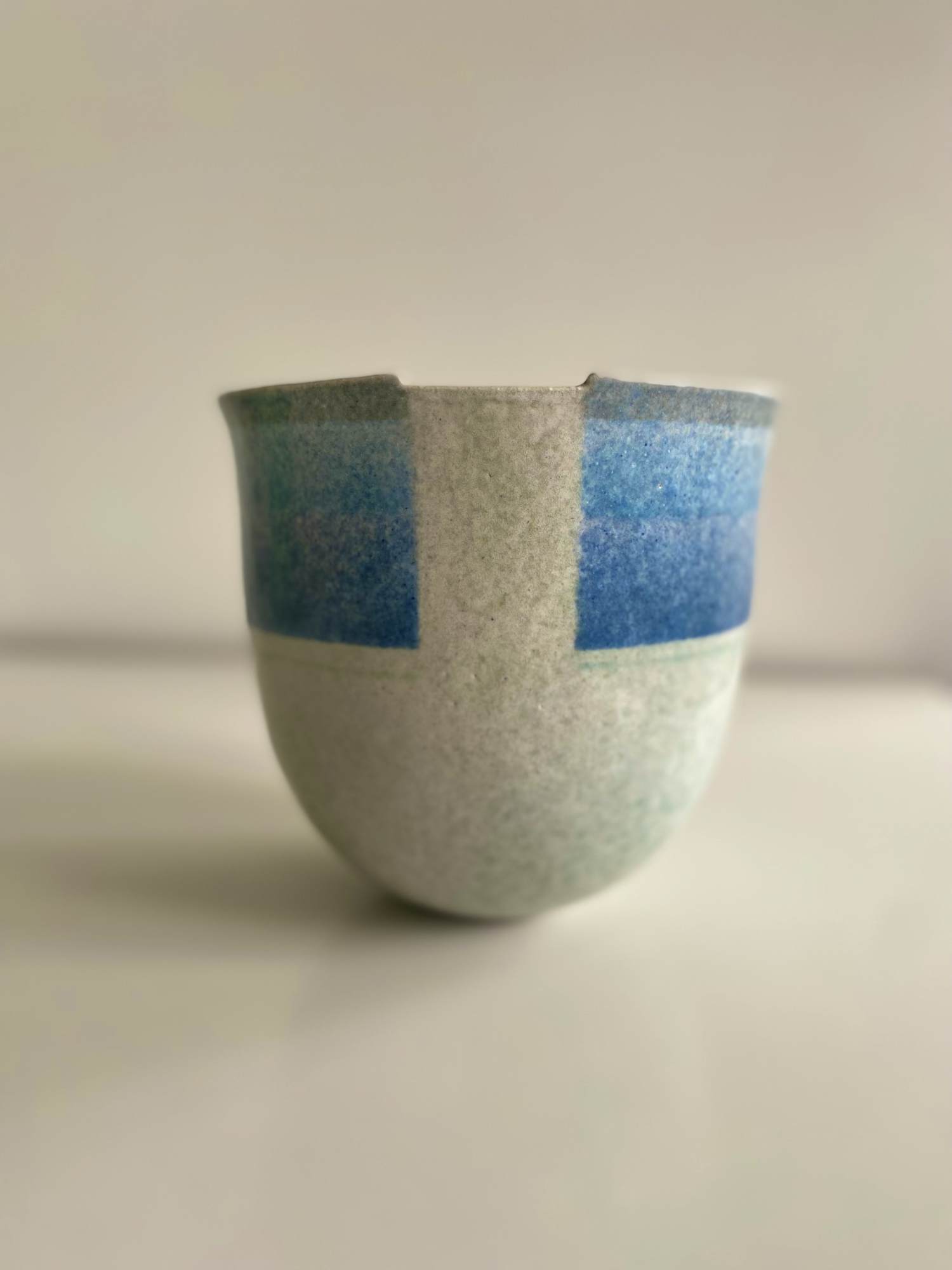 Hans de Jong - Vaasvorm met landschap verkocht voor € 190!