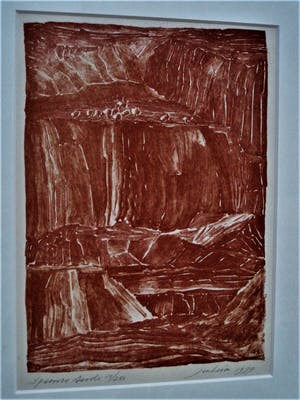 Jan Hein van Rooy - Karakteristieke Droge Naald Ets "Spaanse Aarde" gesigneerd kopen? Bied vanaf 10!