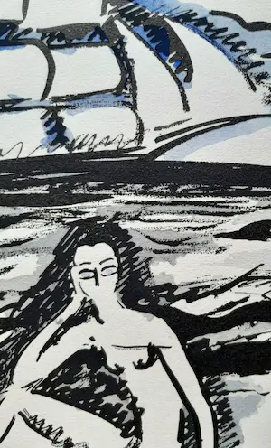 Kees van Dongen - pochoir - Het schip kopen? Bied vanaf 220!