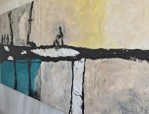 John Foppen - Cold Winter.....# K02. DipTych . GROOT. kopen? Bied vanaf 195!