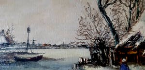 Niet of onleesbaar gesigneerd - Winter aan de plas kopen? Bied vanaf 1!