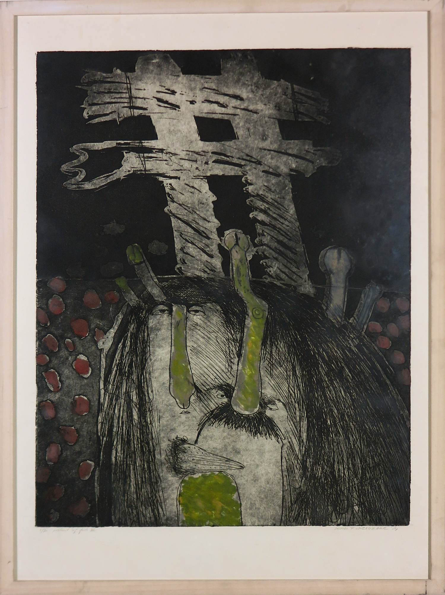 Michel van Overbeeke - Ets, Portrait of faith - Ingelijst (Groot) kopen? Bied vanaf 100!