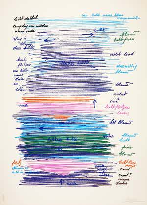 Jef Verheyen - Zeefdruk, Studie 1963 verkocht voor € 250!