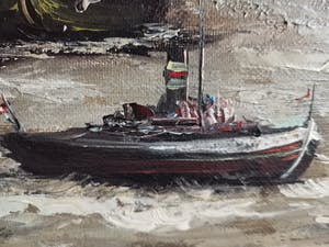 Rick Theunissen - Havenzicht op bedrijvige Rotterdamse haven kopen? Bied vanaf 65!