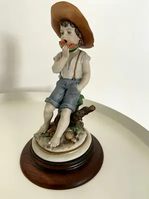 Real Fabbrica Capodimonte - Triade Benacchio porseleinen beeldjes- meisje en jongen kopen? Bied vanaf 40!