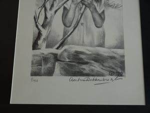 Aart van Dobbenburgh - Ingelijste litho , Meisje – 1979 – nr. 1 van 150 ex. kopen? Bied vanaf 35!