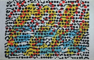 Jef Diederen - Linosnede op Japans papier, Zonder titel kopen? Bied vanaf 100!