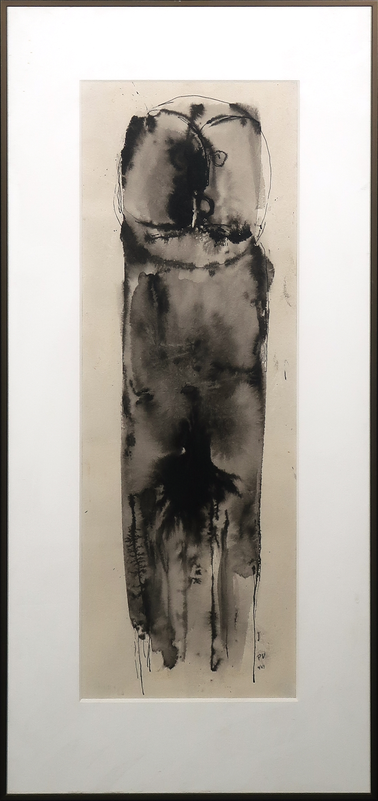 Niet of onleesbaar gesigneerd - Droge naald ets, Uil - Ingelijst kopen? Bied vanaf 1!