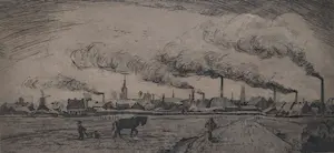 AcheterHendrik de Laat - Gezicht op Tilburg - 1927? Enchérissez de 80!
