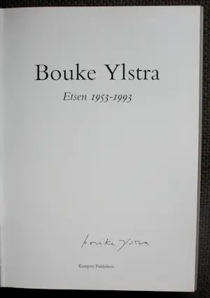 Bouke Ylstra - 3 etsen en een boek "Etsen 1953 - 1993" kopen? Bied vanaf 75!