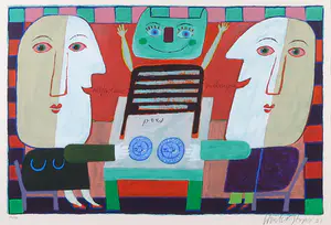 Wouter Stips - Zeefdruk, En ik van jou - Ingelijst kopen? Bied vanaf 50!