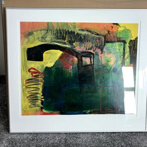 Conny Spuybroek - Gemengde techniek op papier - Heimwee naar de haven 11 - Ingelijst kopen? Bied vanaf 25!