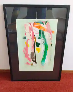 Hans Meyer Petersen - prachtig werk( cobra ) uit 1994. verkocht voor € 40!
