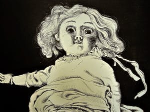 Herman Berserik - Zeldzame & grote Ets "verdraaide Pop" ZEER KLEINE OPLAGE (15ex) hand gesigneerd kopen? Bied vanaf 67!