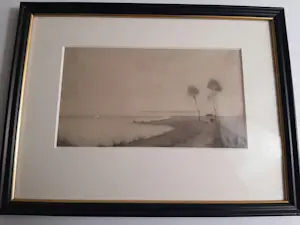 Jan Mankes - Heliogravure, Landschap kopen? Bied vanaf 120!