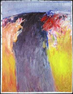 Franscz Witte - Acryl op papier, Zonder titel kopen? Bied vanaf 1!