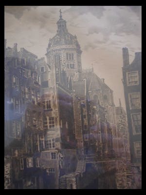 Niet of onleesbaar gesigneerd - Ets. Kolk in Amsterdam. kopen? Bied vanaf 10!