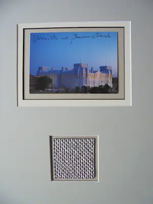 Christo - Project " Wrapped Reichstag "Berlin - inc. XXL stofmonster - handgesigneerd kopen? Bied vanaf 159!