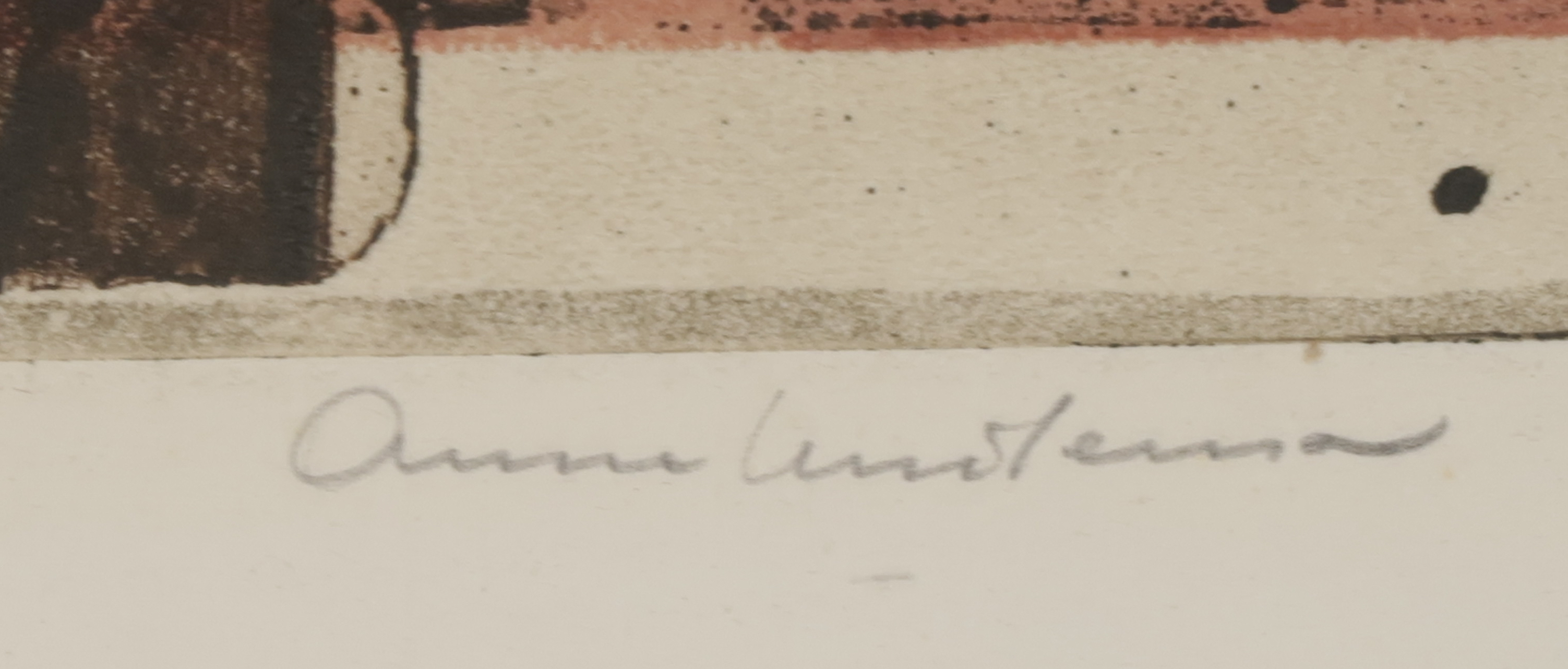 Anne Huitema - Ets en aquatint, Landschap met herenhuizen kopen? Bied vanaf 20!