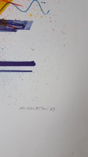 Sam Middleton - Abstracte compositie kopen? Bied vanaf 60!