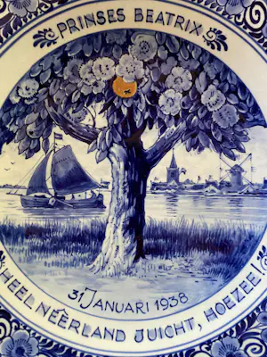 Porceleyne Fles - Beperkte oplage Herdenkingsbord geboorte Prinses Béatrix kopen? Bied vanaf 150!